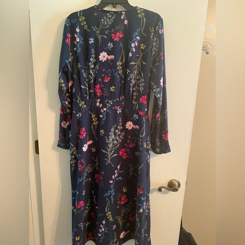 Floral wrap dress